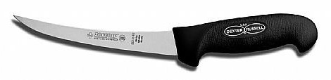 Cuchillo deshuesador estrecho curvo de 15 cm., mango negro