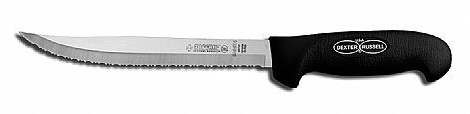 8 inch tiger edge slicer. black handle