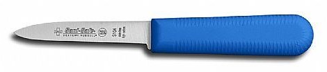 Cuchillo mondador de 8.25 cm. Mango azul